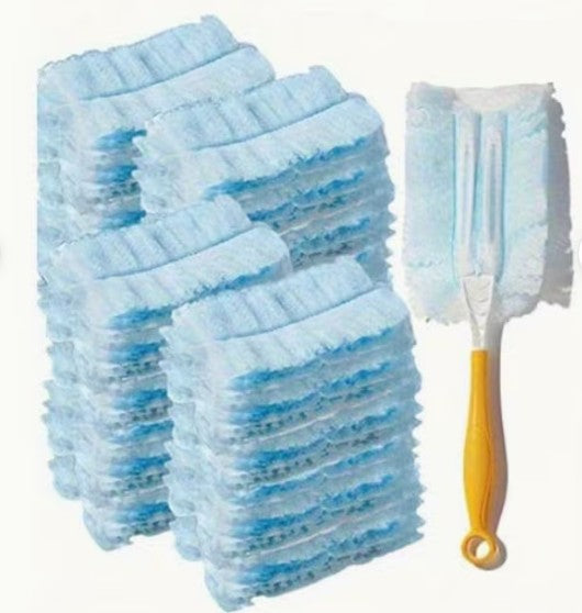 20 Fluffiga Dammtorkningshuvuden med 1 Handtag